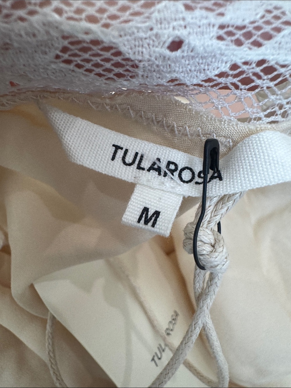 NWT TULAROSA Camille satin lace dress - Picture 6 of 7